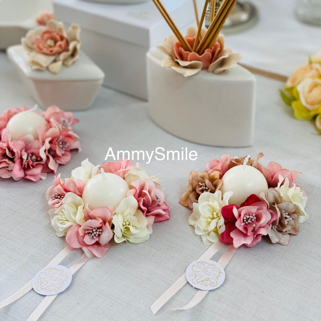 Segnaposto in lino con ricamo personalizzato - AmmySmile